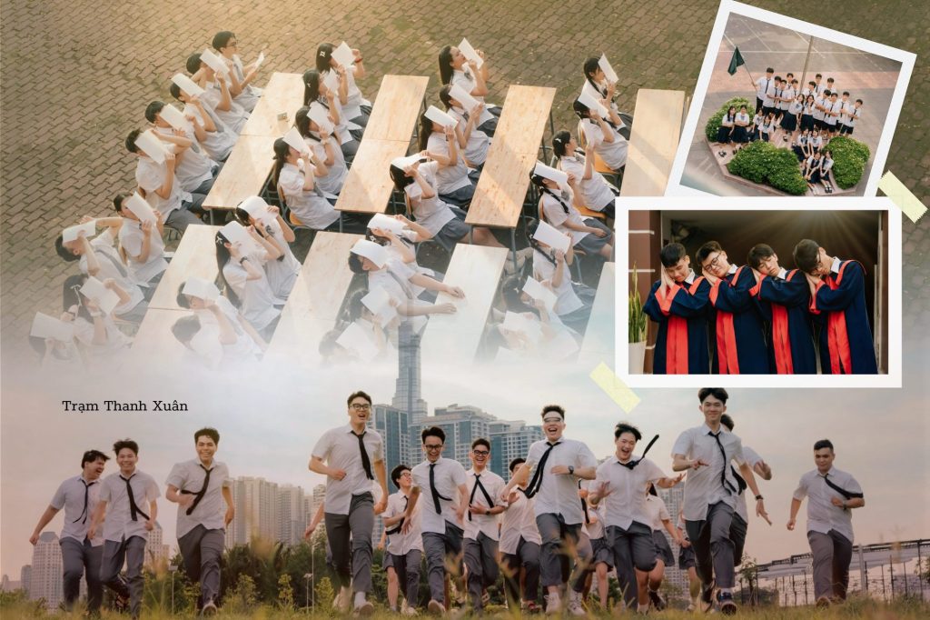 tạo kiểu chụp kỷ yếu